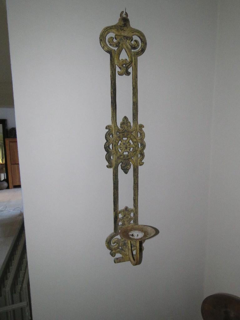 applique murale ancienne en fer forgé, Enlèvement ou Envoi