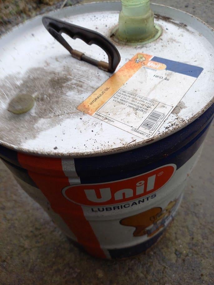 11,5 liter Unil HFO 46 Hydrauliek olie - hydraulische olie, Ophalen