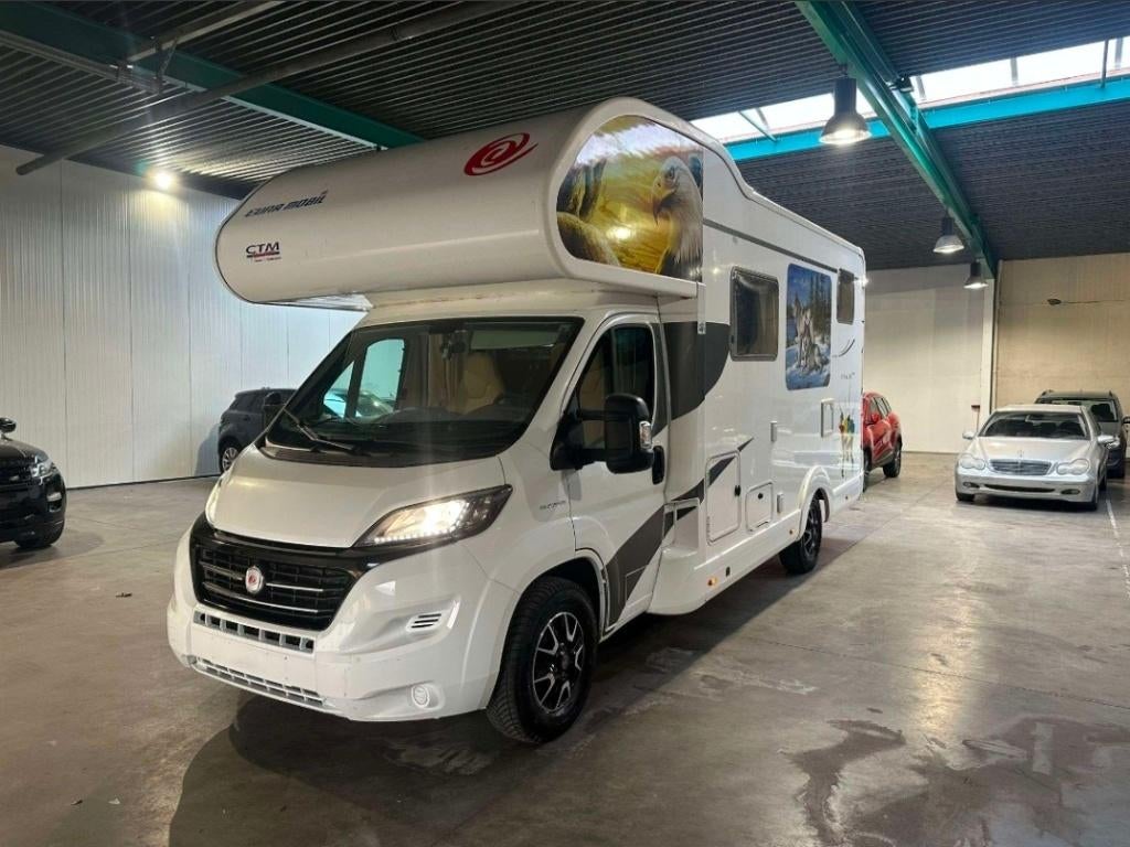 Fiat Ducato Eura Mobil 2.3 Jtd 6 slaappl. bj. 2016 Euro 5, Caravans en Kamperen, Fiat, Bedrijf, ABS, Airconditioning