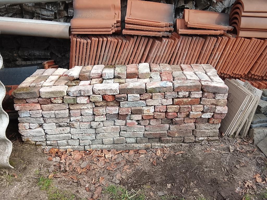 oude bakstenen, Enlèvement, Utilisé, Briques