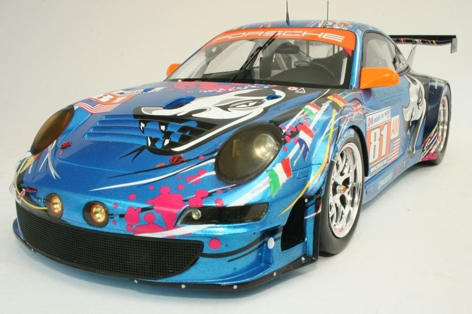 Porsche 997 GT3 RSR Spark 1/18 - Le Mans 2011, Enlèvement ou Envoi, Neuf, Voiture, Autres marques