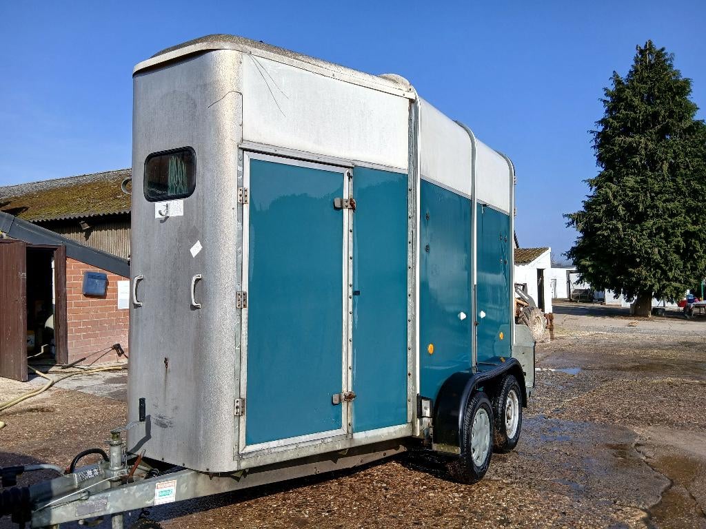 2 paards trailer, Dieren en Toebehoren, Ophalen, Gebruikt, Aluminium, 2-paards trailer