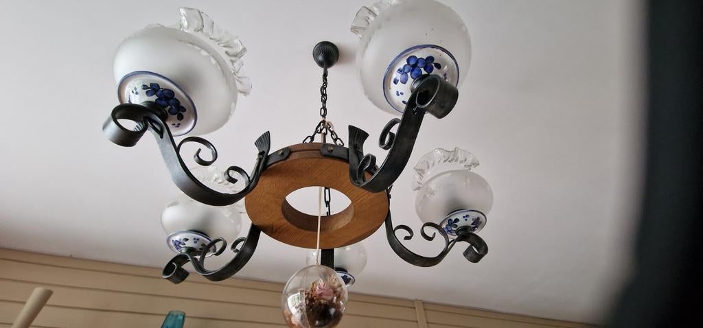 Kroonluchter, Huis en Inrichting, Lampen | Kroonluchters, Ophalen, Glas