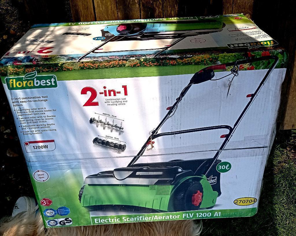 MOTOCULTEUR SCARIF 2 EN 1  Florabest  FLV 1200 A1 neuf, Tuin en Terras, Verticuteermachines, Nieuw, Elektrisch, Ophalen of Verzenden