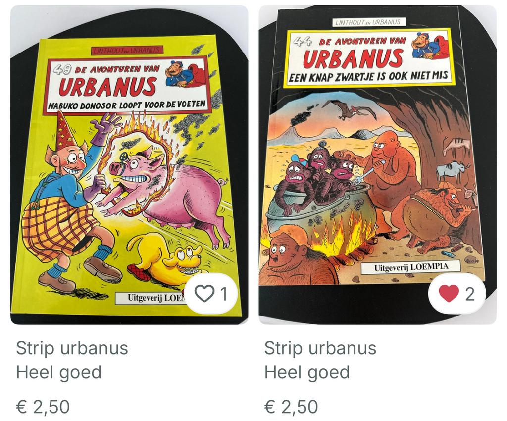 Strips van Urbanus 2,5 € per stuk en ook andere…, Boeken, Ophalen, Zo goed als nieuw