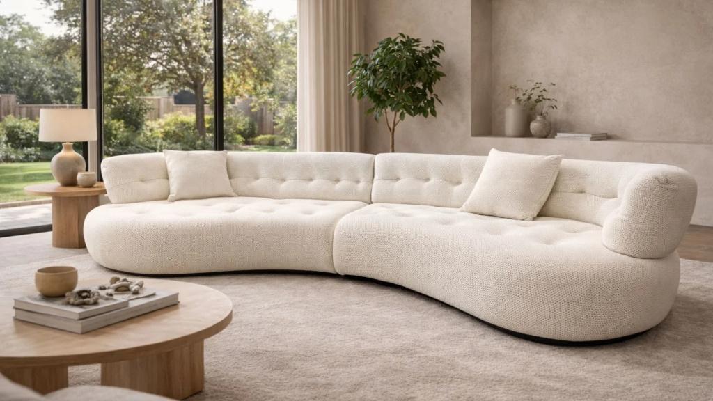 ❤️RARE & Neuf ❤️Le Magnifique Canapé CURVA Ultra Confortable, Maison & Meubles, Canapés | Salons, Neuf, 150 cm ou plus, Quatre personnes ou plus