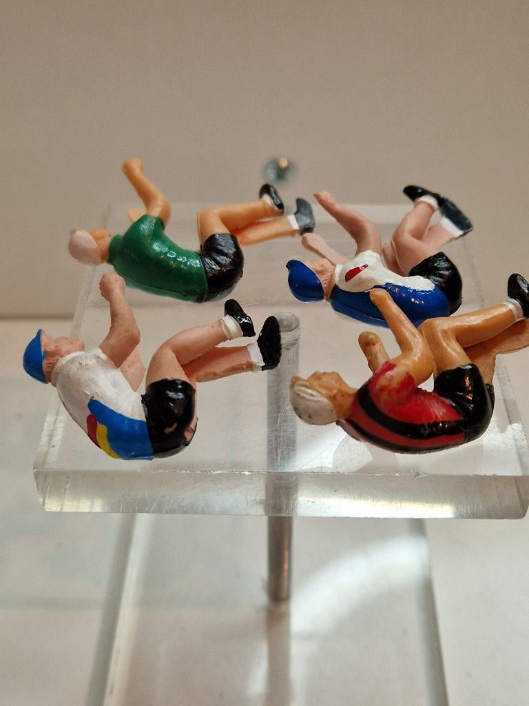Lot de 4 Cyclistes - No Cofalu, Starlux, Minialux, Collections, Enlèvement ou Envoi, Utilisé