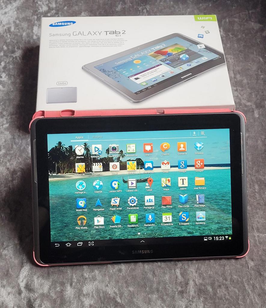 Samsung Galaxy Tab 2 16 Go., Connexion USB, 10 pouces, Enlèvement, Utilisé