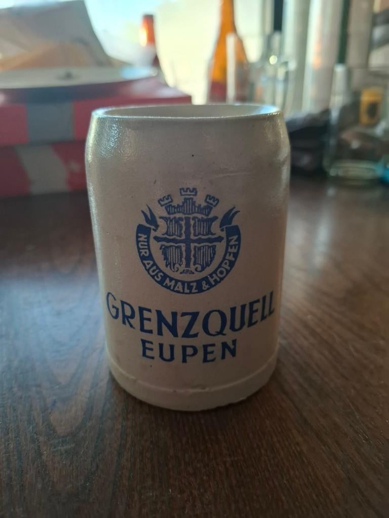 Chope Grenzquell Eupen 1/3L, Collections, Marques de bière, Envoi, Utilisé, Chope(s), Autres marques