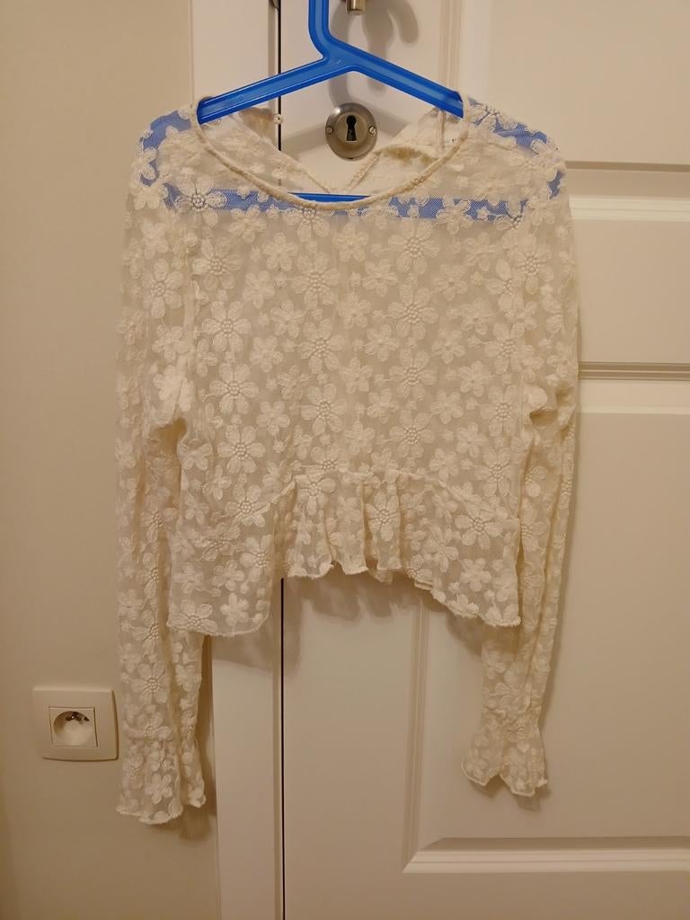 Topje (vormsel), Enfants & Bébés, Vêtements enfant | Taille 164, Chemise ou À manches longues, Comme neuf, Fille, Zara