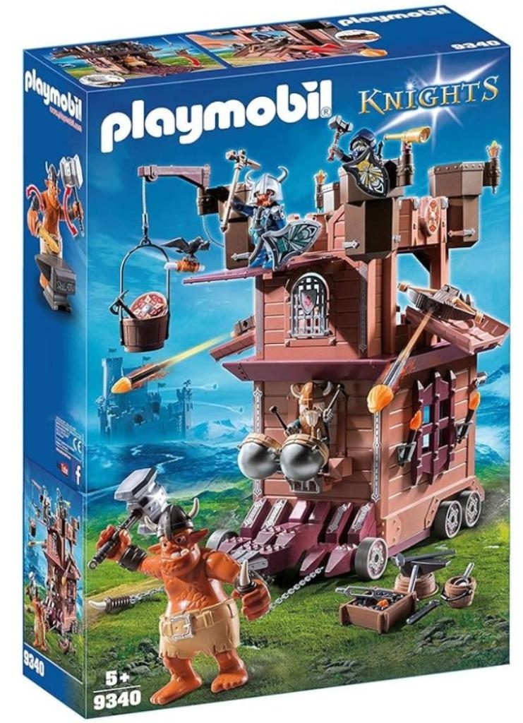 Playmobil 9340 Mobiele aanvalstoren van de dwergen, Enfants & Bébés, Jouets | Playmobil, Comme neuf, Ensemble complet, Enlèvement ou Envoi