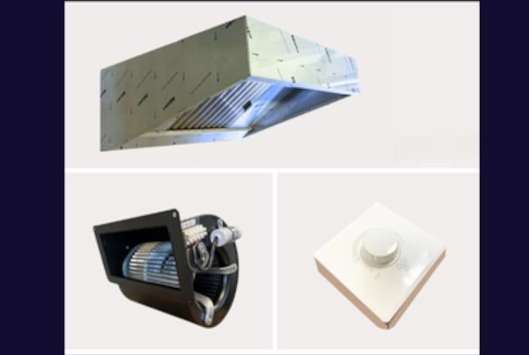 Hotte aspirante professionnelle inox – Prix imbattable, Envoi, Neuf, dans son emballage, Cuisinière, Friteuse et Grils