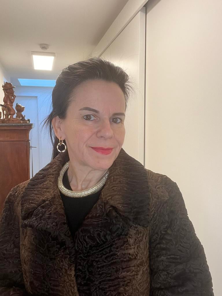 Artisan Furrier - Astrakan Bontjas (3), Kleding | Dames, Maat 38/40 (M), Bruin, Ophalen of Verzenden, Zo goed als nieuw