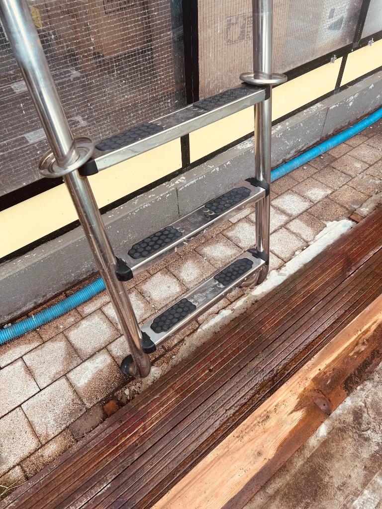 Zwembadtrap 3 treden, Ophalen, Gebruikt, Ladder