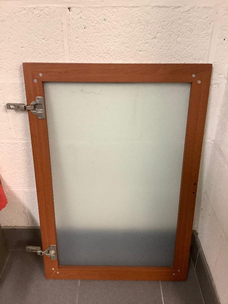 2 petites portes, Bricolage & Construction, 75 à 150 cm, Enlèvement, Utilisé, Vitre comprise