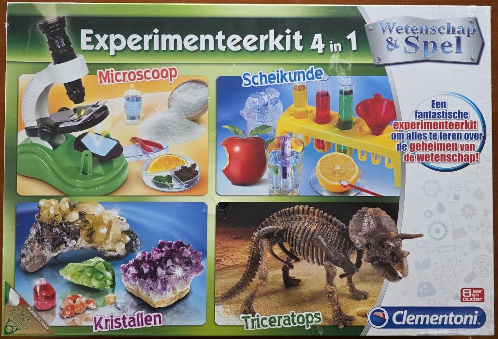 Experimenteerkit 4-in-1 Clementoni – nieuw in folie, Ophalen of Verzenden, Nieuw, Ontdekken