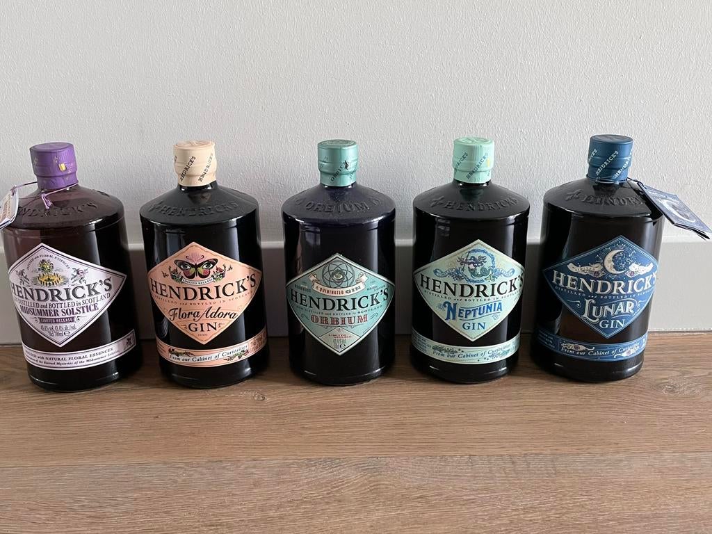 Hendrickx’s gin: Limited Edition’s : 5 stuks, Verzamelen, Ophalen, Nieuw