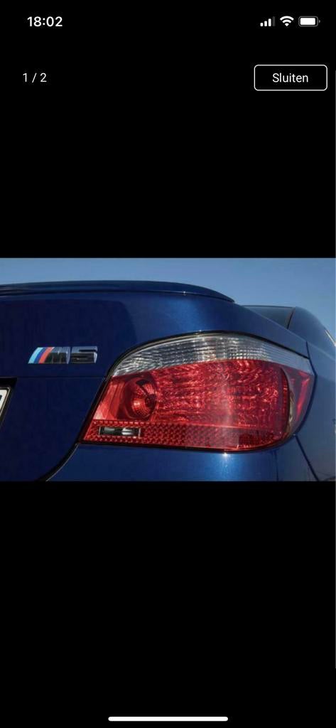 Bmw e60 M5 achterlichten, Ophalen, BMW