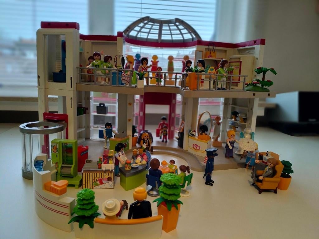 playmobil winkelcentrum shoppingcentrum winkel 5485, Kinderen en Baby's, Speelgoed | Playmobil, Gebruikt, Complete set, Ophalen