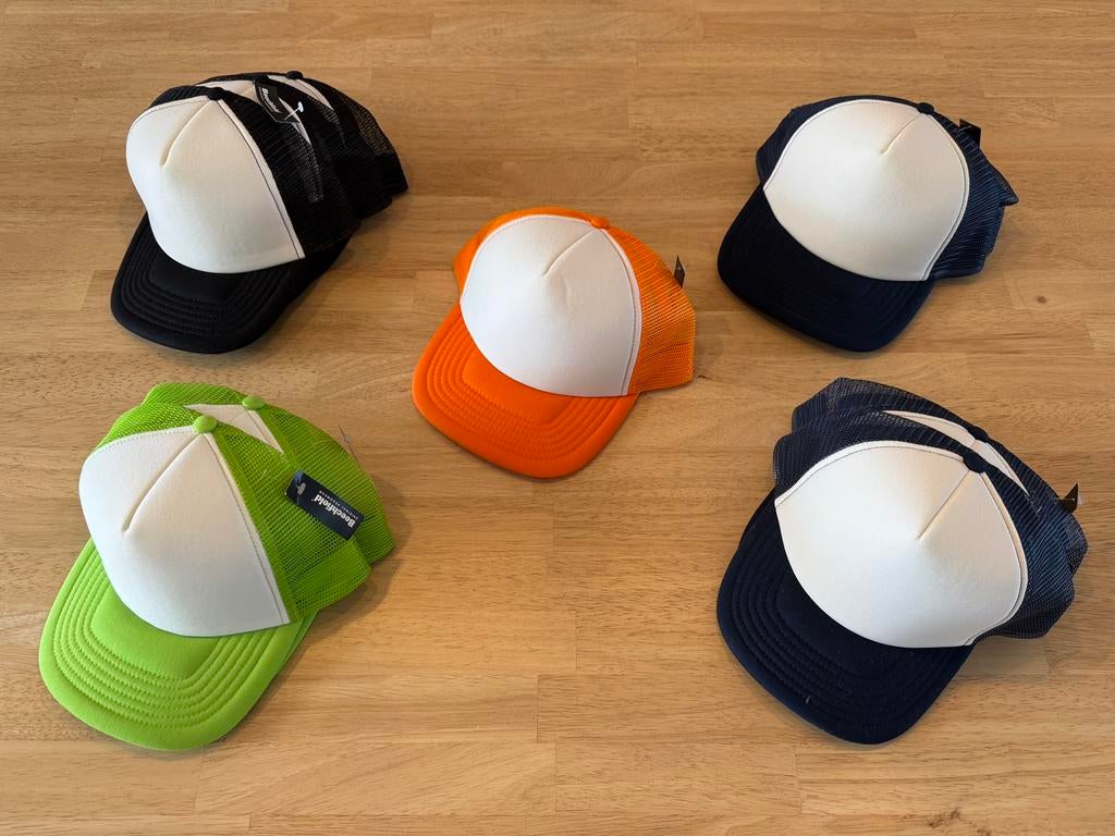 Pakket Trucker Caps om te bedrukken, Ophalen, Nieuw