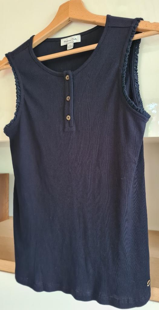 Blauwe top 'Massimo Dutti' (maat: 158-166), Kinderen en Baby's, Meisje, Nieuw, Ophalen of Verzenden, Shirt of Longsleeve