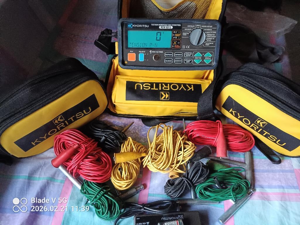 “Kyoritsu KEW 6015 – Testeur de terre PRO  conforme BTV AIB, Bricolage & Construction, Instruments de mesure, Enlèvement ou Envoi