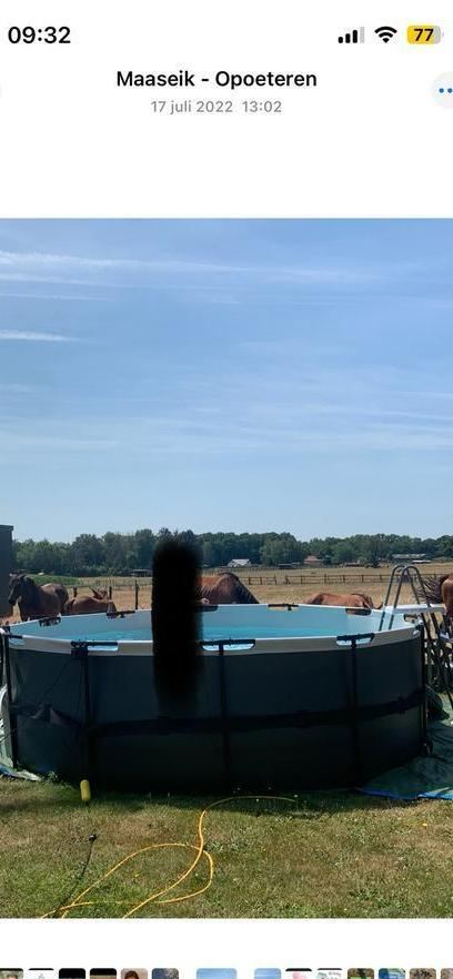 Zwembad 427 x 122 cm, Ophalen, Rond, Opzetzwembad, 120 cm of meer