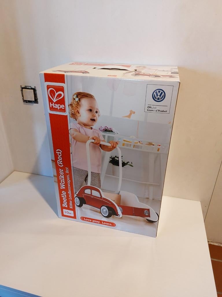 Hape Beetle Walker (red) Volkswagen kever, Kinderen en Baby's, Ophalen, Nieuw, Loopvoertuig