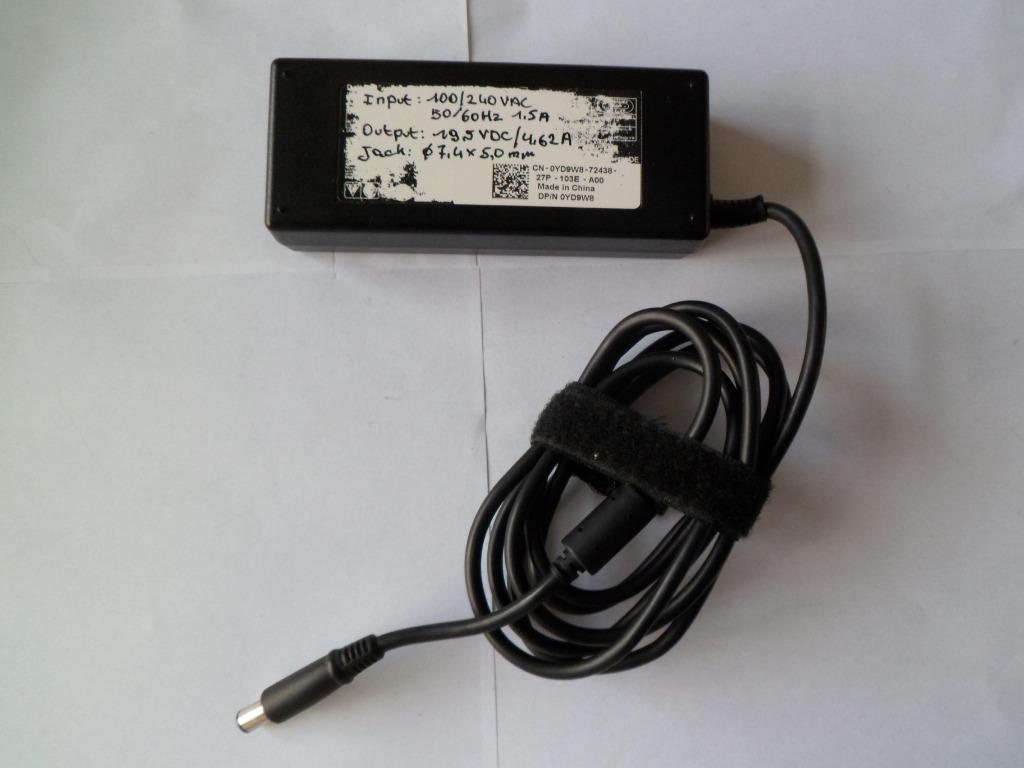 Chargeur adaptateur secteur Dell 90 watts 100-240 VAC => 19,, Enlèvement ou Envoi, Utilisé
