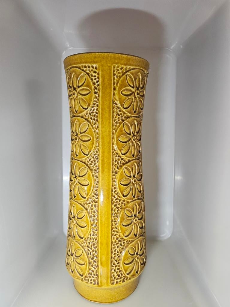 Bay Keramiek vaas geel amber west germany model 972-40, Ophalen of Verzenden