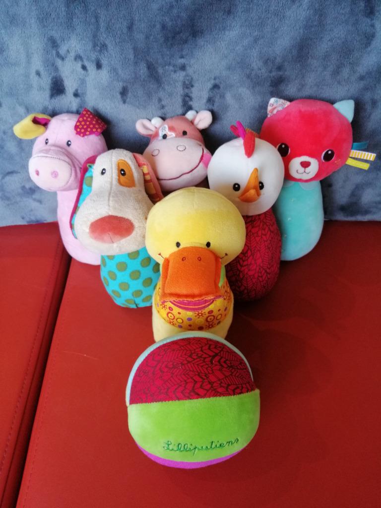 Lilliputiens kegel bowling set, Ophalen, Gebruikt, Overige typen, Met geluid