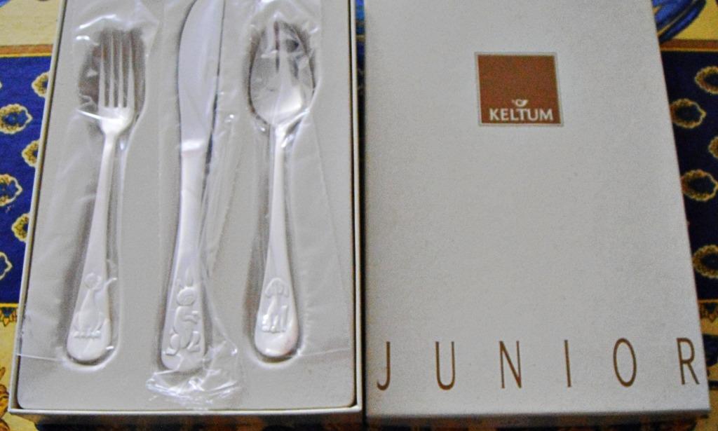 Coffret animaux KELTUM: Fourchette, couteau, cuillère: - 50%, Enlèvement ou Envoi, Neuf