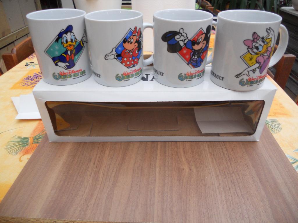 4 koffiemokken  Mickey Mousse, Ophalen of Verzenden, Nieuw