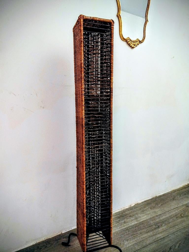 Rangement étagère CD en osier, Maison & Meubles, Enlèvement, Comme neuf