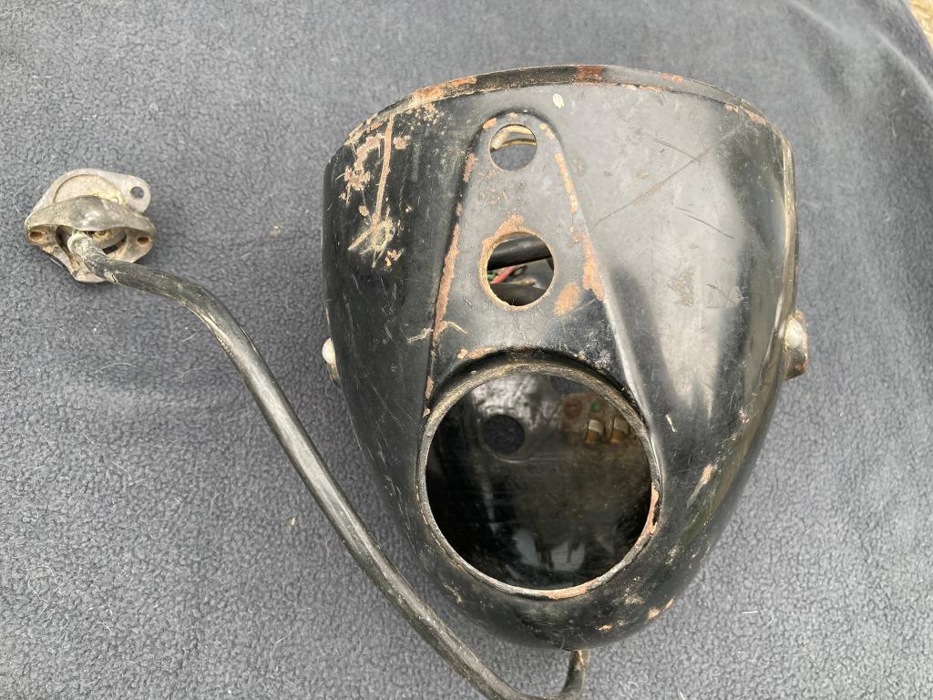 Koplamphuis behuizing voorlicht oude motorfiets oldtimer, Motoren, Ophalen of Verzenden, Gebruikt