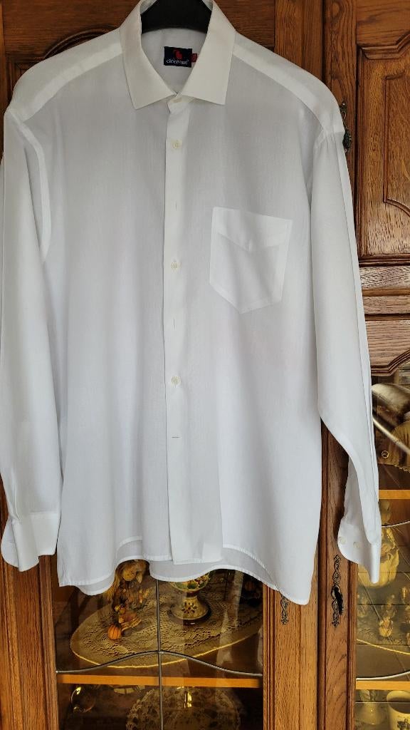 chemise homme taille 43/44 Cicerone, Vêtements | Hommes, Enlèvement ou Envoi, Comme neuf, Blanc, Tour de cou 43/44 (XL)