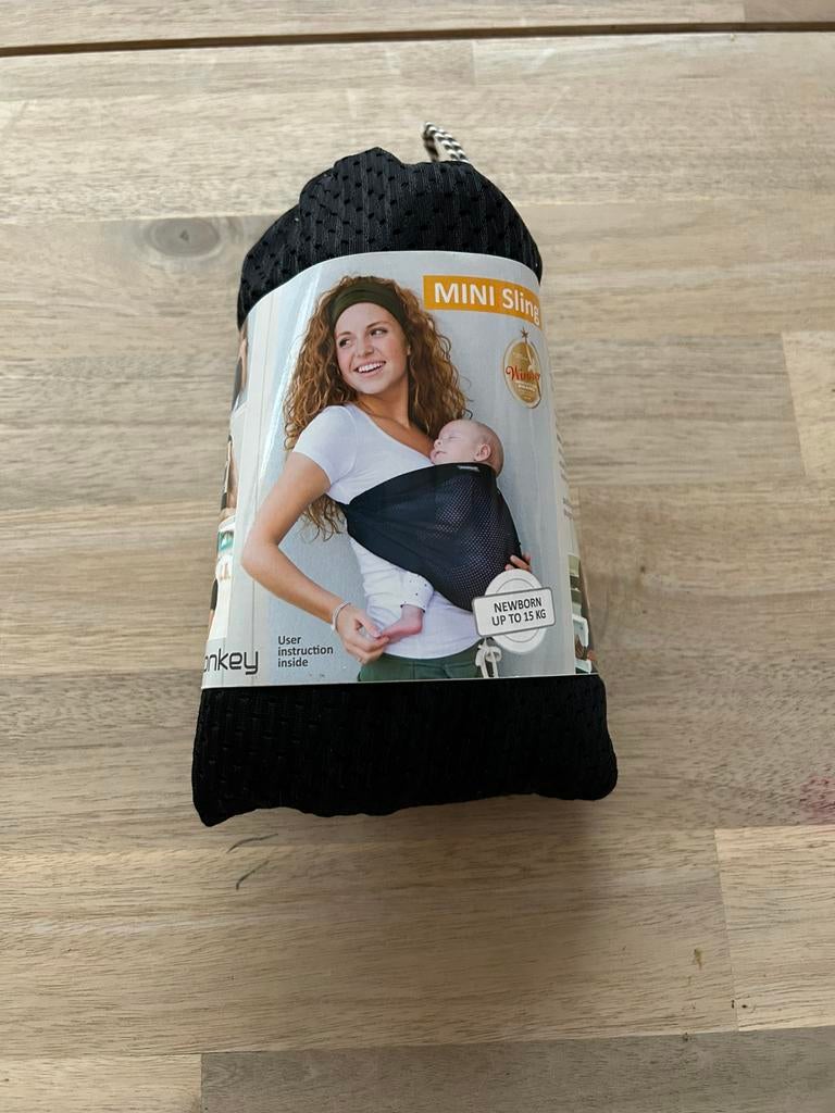 Draagzak - Minimonkey Mini Sling, Zo goed als nieuw, Buik, Draagzak, Ophalen
