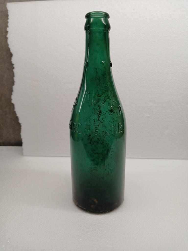 Ancienne bouteille à bille LES ALLIES MARCHIENNE, Collections, Marques de bière, Enlèvement ou Envoi, Utilisé, Bouteille(s), Autres marques