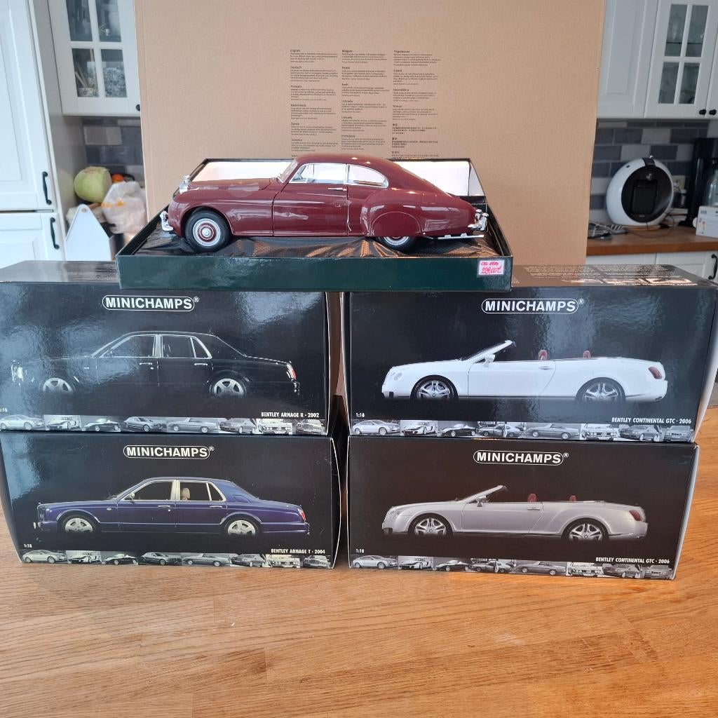 5  1/18 Minichamps Bentley, Ophalen of Verzenden, Zo goed als nieuw, Auto, MiniChamps