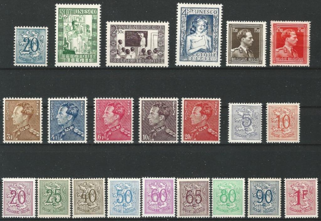 BELGIE - JAARGANG 1951, Postzegels en Munten, Postzegels | Europa | België, Orginele gom, Ophalen of Verzenden, Zonder stempel