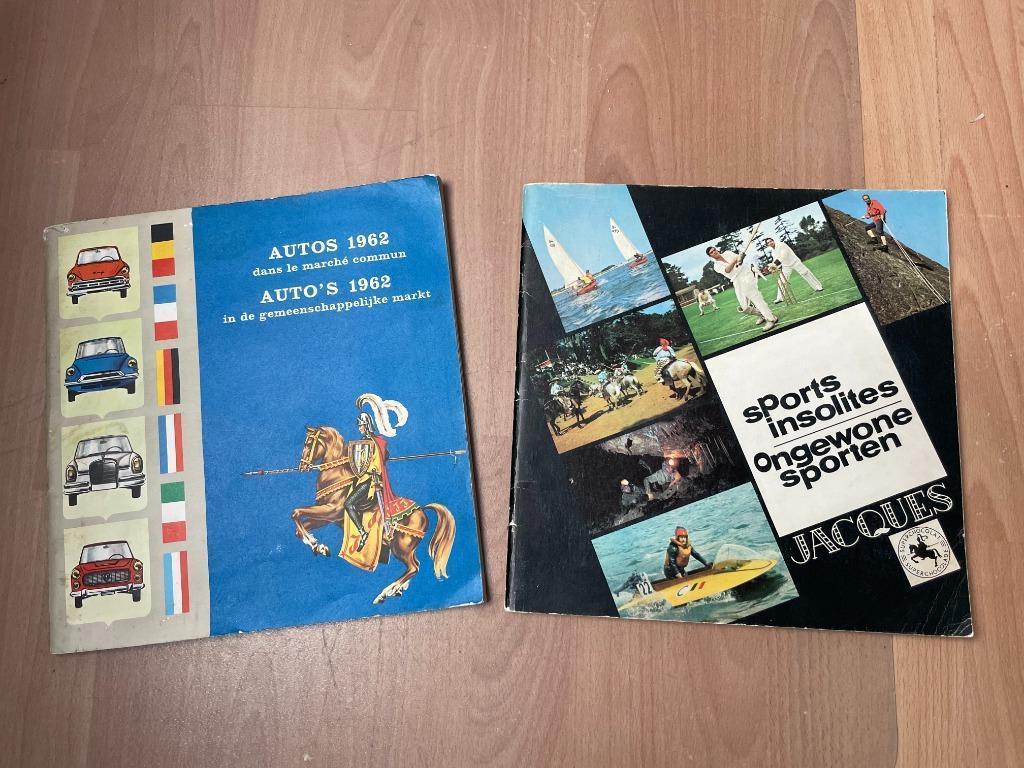 Voitures 1962 + Sports insolites/Sports insolites (1967), Enlèvement ou Envoi, Utilisé, CHOCOLAT JACQUES, Album d'images