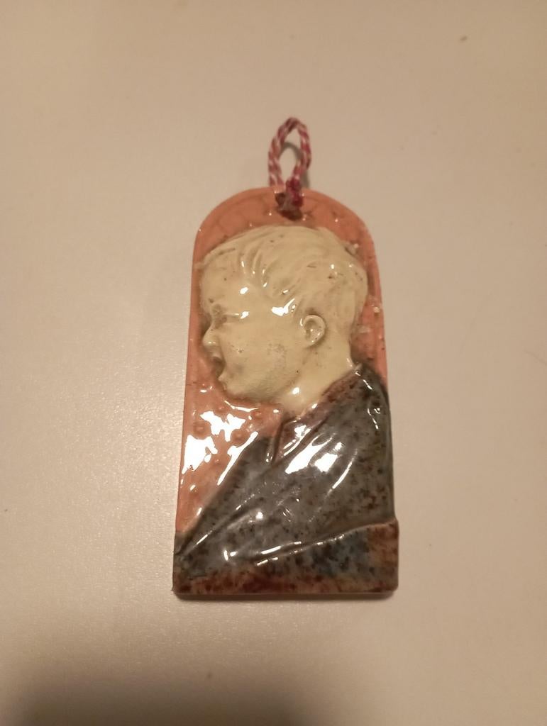 Kortrijks s aardewerk een deurplaatje, Antiek en Kunst, Ophalen of Verzenden