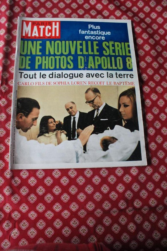 Paris Match - N 1028 - du 18 janvier 1969 - Apollo 8 -, Enlèvement ou Envoi, Utilisé, Journal