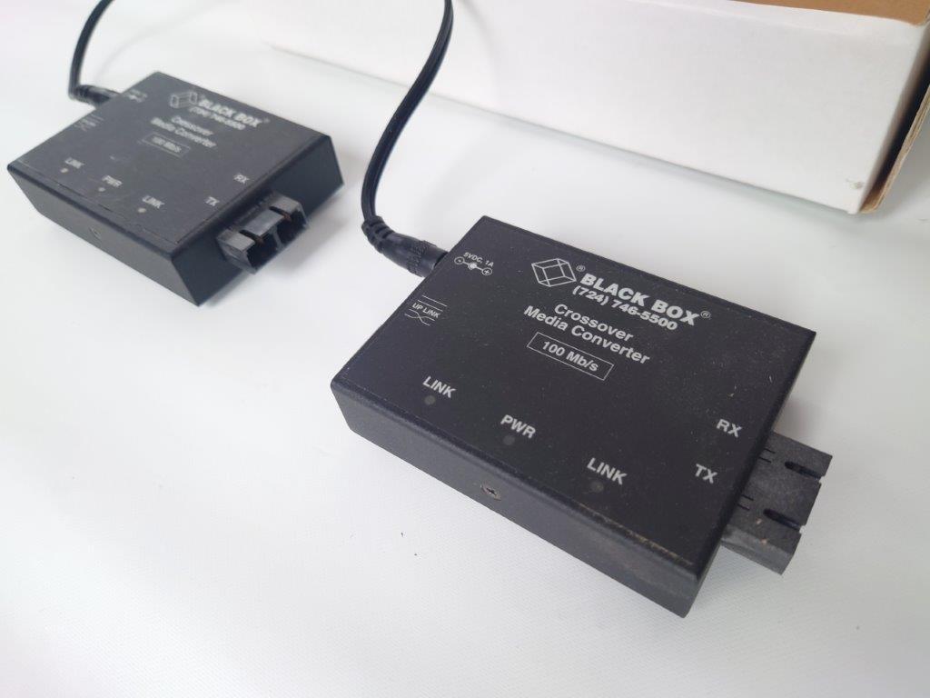 BLACKBOX crossover LAN-fibre-LAN MEDIA CONVERTER, Enlèvement ou Envoi, Comme neuf