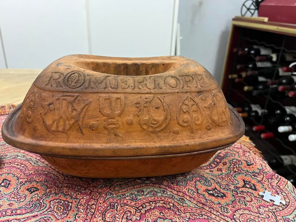 Petit plat à four allemand vintage Römertopf, terre cuite, Enlèvement ou Envoi