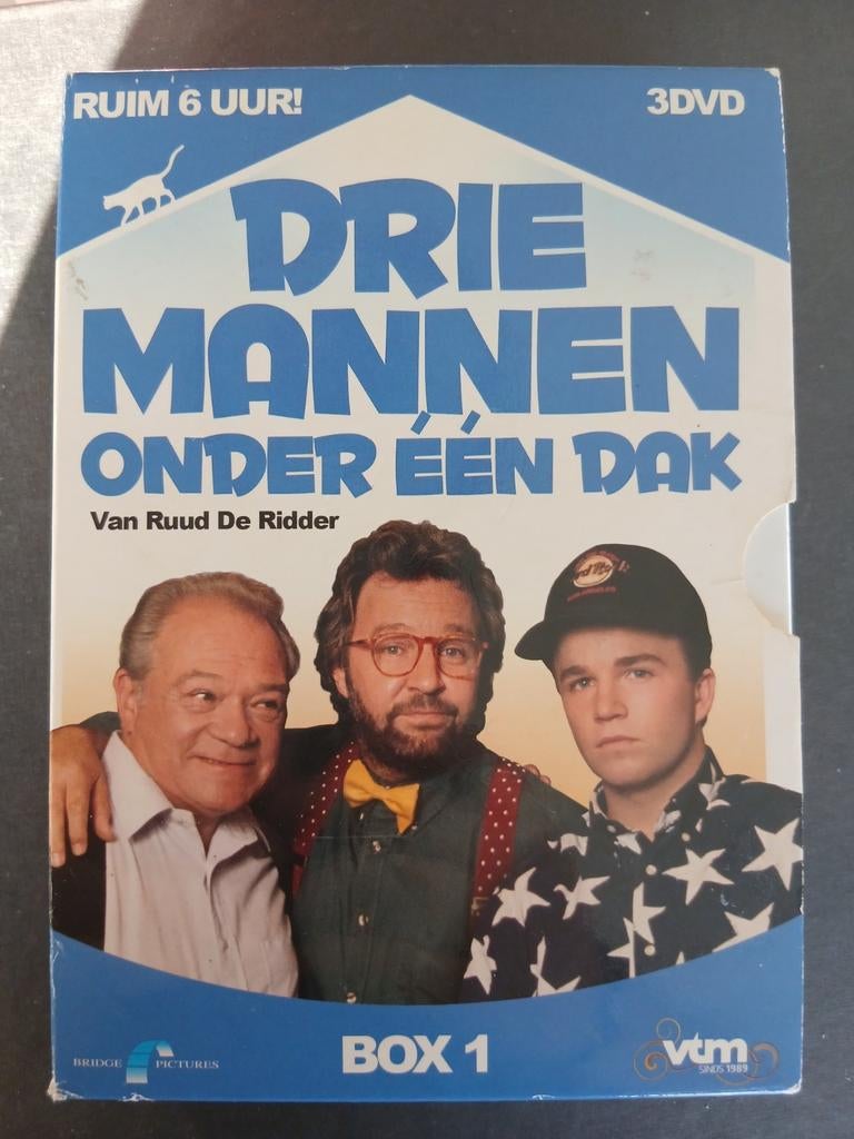 Drie mannen onder één dak (1989)(box 1) Ruud De Ridder, Enlèvement ou Envoi, Coffret, Comme neuf, Comédie