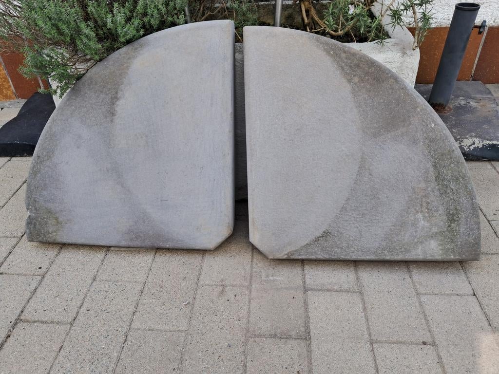 Base de parasol en béton en deux parties (pièce de 16 kg), Enlèvement