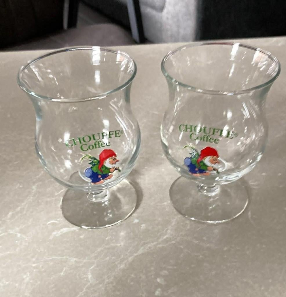 Chouffe coffee glazen, Ophalen, Glas of Glazen, Nieuw, Glas