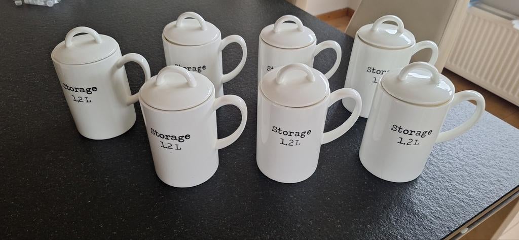 Grote set Riviera Maison voorraadpotten, Ophalen of Verzenden, Nieuw