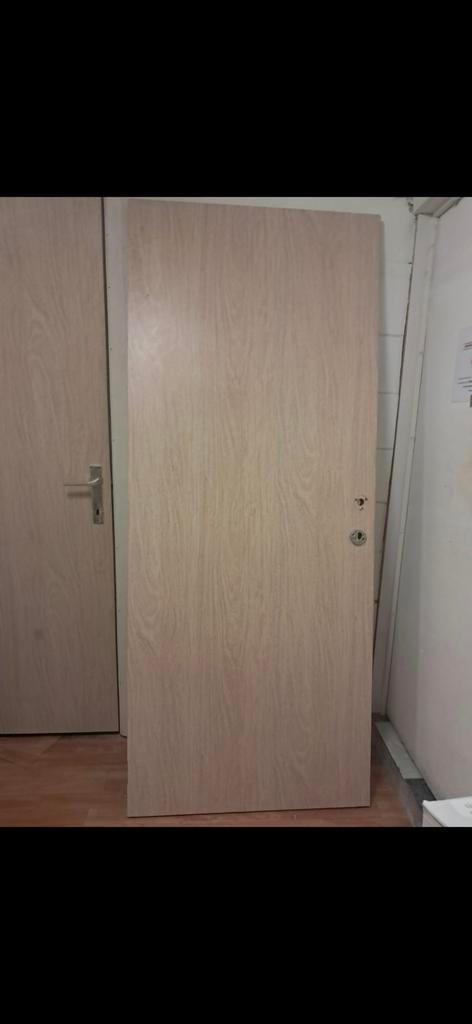 2 doorzichtige houten deuren (pin-fir) stijl, Huis en Inrichting, Kasten | Kleerkasten, Ophalen, Grenenhout